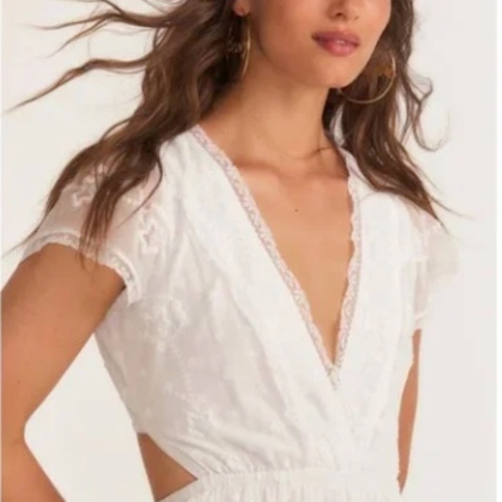 Love Shack Fancy white Vania maxi Dress